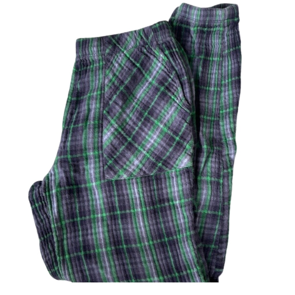 🌙 Aerie Pajama Pants (XS) – Cozy in Green & Blue! 💙💚